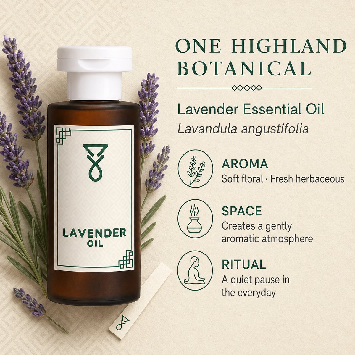 Lavender essential oil aroma, space and ritual benefits