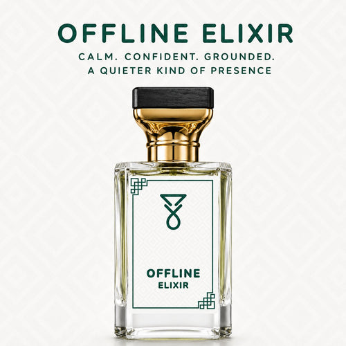 Offline Elixir eau de parfum — calm, confident, grounded